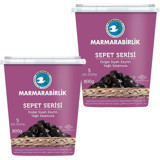 Marmarabirlik Sepet serisi Tuzlu Salamura Yağlı Siyah Zeytin Kutu 2x800 gr
