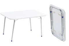 Marketonya 60x45 cm Kare Suntalam Beyaz Kamp Masası