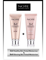 Note 3 in 1 Tinted Ton Eşitleyici 50 SPF Krem & 3 in 1 Glowing Skin Tinted Işıltılı 50 SPF Krem Makyaj Seti