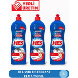 Hes Elma Kokulu Sıvı El Bulaşık Deterjanı 3x750 ml