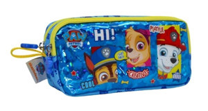 Wiggle Çok Renkli Baskılı Kumaş Bölmeli Çift Gözlü Paw Patrol Dikdörtgen Cüzdan Kalemlik