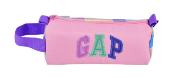 Gap Pembe Desenli Bez Tek Gözlü Logolu Dikdörtgen Cüzdan Kalemlik