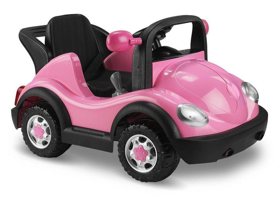 Babyhope W431R 12 V Üstü Açık Tek Kişilik Akülü Araba Pembe