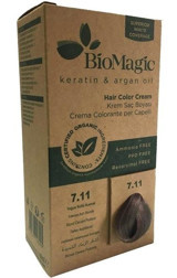 Biomagic Küllü Kumral 7.11 Organik/ Amonyaksız/ Krem Saç Boyası 60 ml