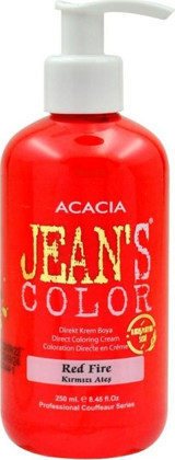 Acacia Jeans Color Ateş Kırmızısı Krem Saç Boyası 250 ml