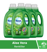 Rinso Komple Bakım Serisi Renkliler İçin 100 Yıkama Sıvı Deterjan 4x1.5 lt