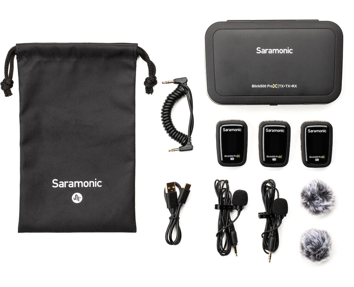 Saramonic Blink500 ProX B2 Lightning Kablosuz Yayıncı Profesyonel Siyah Yaka Mikrofonu