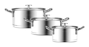 Karaca Vapor 6 Parça Cam Metal Paslanmaz Çelik Tencere Seti