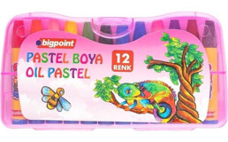 Bigpoint Çantalı 12'li Yağlı Pastel Boya