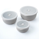 Emsan Soft Yuvarlak Plastik Saklama Kabı 3'lü