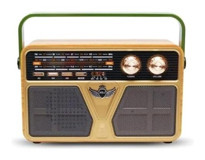 Coverzone CV-5070BT Radyolu Kahverengi Bluetooth Hoparlör