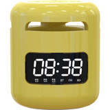 Gorgeous Dijital Saat 5 W Işıklı Sarı Bluetooth Hoparlör