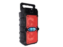 Torima KTS-1096 10 W Radyolu Işıklı Kırmızı Bluetooth Hoparlör