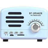 Shinee Retro 3 W Radyolu Mavi Bluetooth Hoparlör