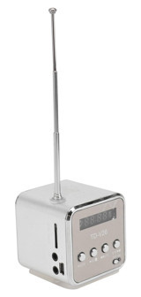 Caxusd Nostaljik 6 W Radyolu Işıklı Beyaz Bluetooth Hoparlör