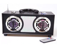 Mikado MD-18BT 8 W Işıklı Siyah Bluetooth Hoparlör