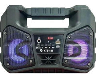 KTS 1189 Radyolu Siyah Bluetooth Hoparlör