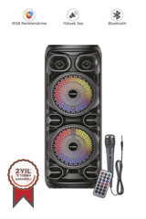 Torima D28 20 W Işıklı Siyah Bluetooth Hoparlör