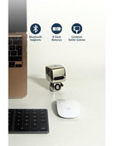 Decisive Astronot 5 W Işıklı Gri Bluetooth Hoparlör