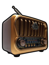 MN6 NS-09 5 W Radyolu Altın Bluetooth Hoparlör
