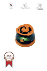 Torima D39 5 W Işıklı Turuncu Bluetooth Hoparlör