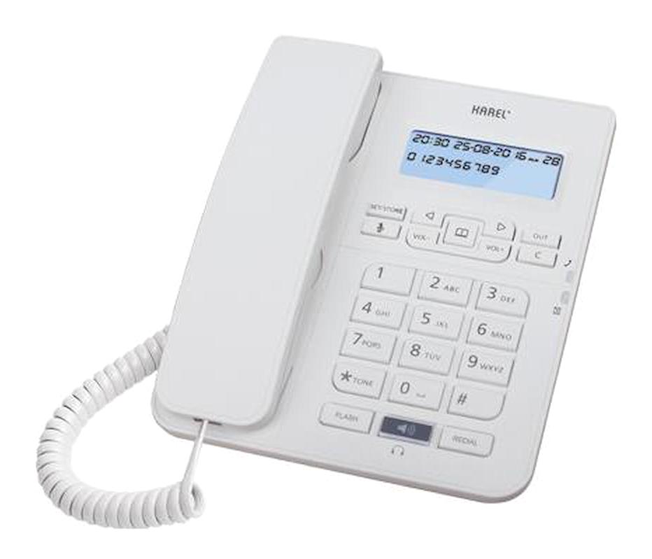 Karel TM145 IP Tek Ahizeli Bas Konuş Ekranlı Kablosuz Telsiz Telefon