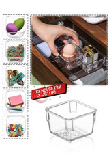 Meleni Home MCH-653 Tek Katlı Takı Organizeri Şeffaf