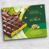 Doruk Dubai Lezzeti Antep Fıstığı-Kadayıf Sütlü Çikolata 90 gr