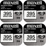 Maxell SR927SW 395 1.55 V 55 mAh Silver Oxide Düğme Pil 4'lü