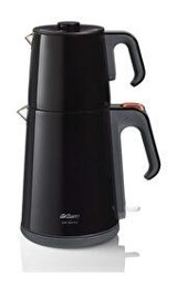 Arzum AR3080 Otomatik Paslanmaz Çelik Demlikli 1650 W Paslanmaz Çelik Gövdeli Siyah Retro Çay Makinesi