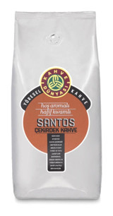 Kahve Dünyası Santos Kavrulmuş Aromalı Santos Çekirdek Paket Filtre Kahve 1 kg