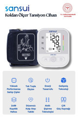 Sansui ARM-35E Hafızalı 1 Kullanıcı Şarjlı Kol Tam Otomatik Tansiyon Aleti