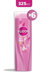 Elidor Güçlü ve Parlak Güç ve Parlaklık Tüm Saçlar İçin 2'si 1 Arada Şampuan 6x325 ml