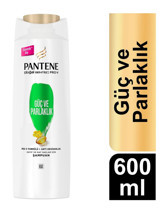 Pantene Pro-V Güç ve Parlaklık Tüm Saçlar İçin 2'si 1 Arada Şampuan 600 ml