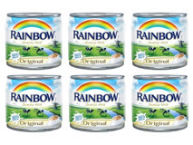 Rainbow Evaporated Milk Laktozlu Sade İnek Süt 6x170 gr
