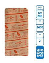 Foryu 2 Katlı 12 Z Katlama Kağıt Havlu