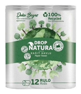 Drop Natura Tek Katlı 12'li Rulo Kağıt Havlu