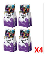 Clear Cat Topaklanan İnce Taneli Bentonit Kedi Kumu 4x5 lt