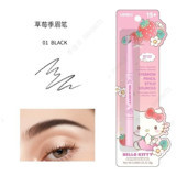 Miniso Hello Kitty 01 Asansörlü Çift Taraflı Fırçalı İnce Uçlu Kaş Kalemi Siyah