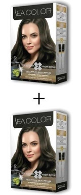 Sea Color 6.1 Koyu Kumral Krem Saç Boyası 2x50 ml