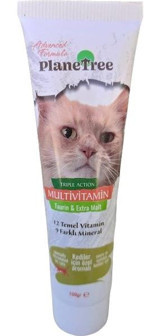PlaneTree Multivitamin Bağışıklık Güçlendirici Yetişkin Kedi Vitamini Macun 100 gr