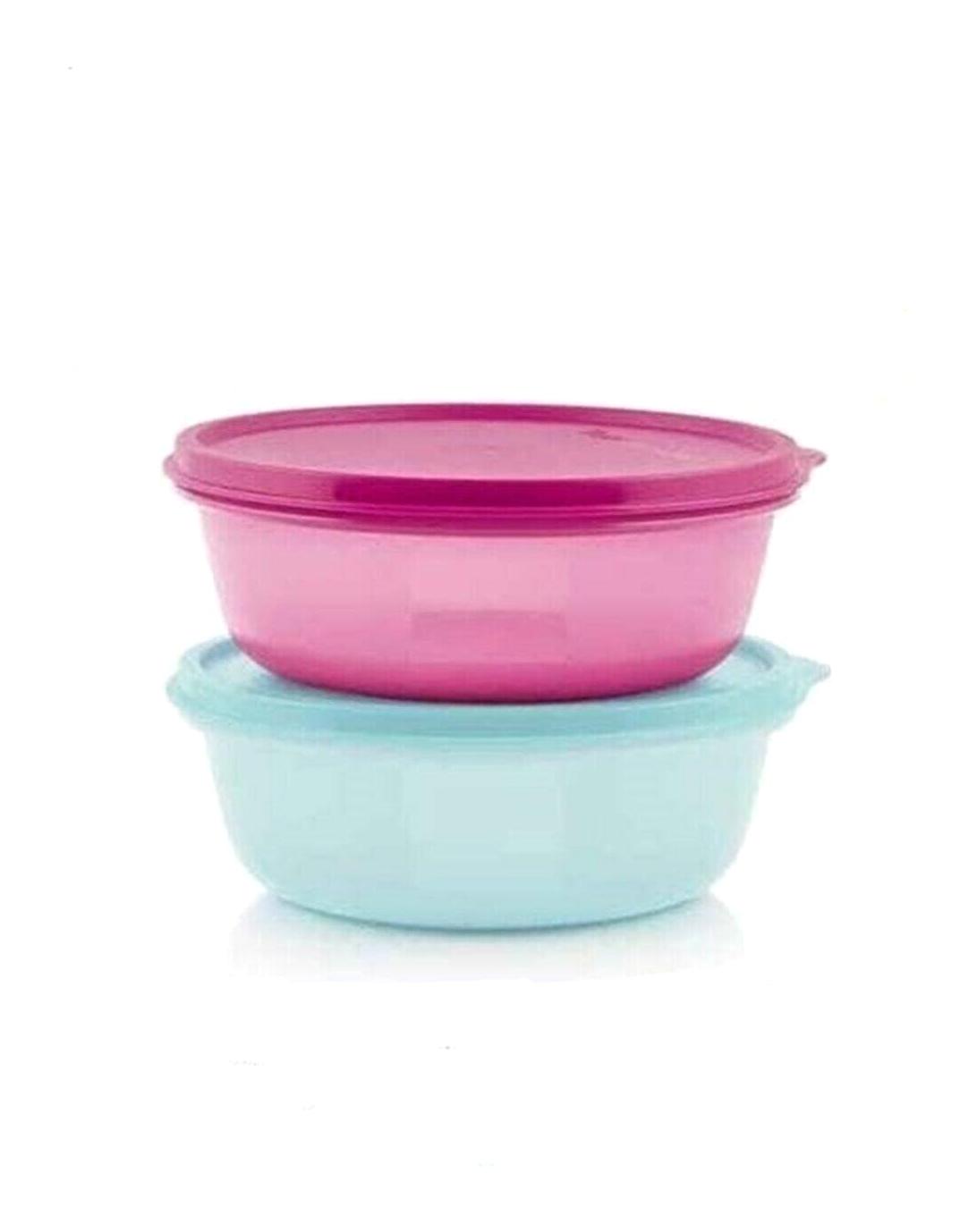Tupperware Yuvarlak Plastik Saklama Kabı 2'lix600 ml