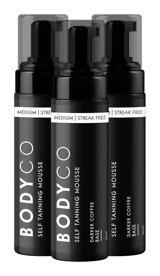 Bodyco Self Tanning Darker Coffee Base Vücut İçin Bronzlaştırıcı Köpük 3x150 ml
