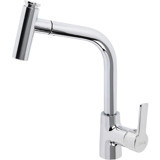 Newarc Premium 832591 Spiralli Çift Girişli Aç Kapa Eviye Bataryası Krom