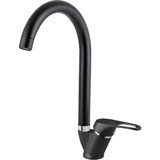 Kustar Cambridge 1238G8G8Y19-Ur1Jj Çift Girişli Aç Kapa Eviye Bataryası Mat Siyah