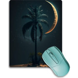 SonicTouch Ay ve Palmiye Desen 17x21 cm S Mousepad Çok Renkli