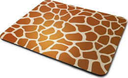 WuW Zürafa Tasarım 22x18 cm S Mousepad Kahverengi-Krem