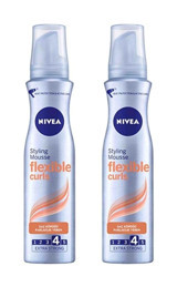 Nivea Flexible Curl Extra Strong Şekillendirici Saç Köpüğü 2x150 ml