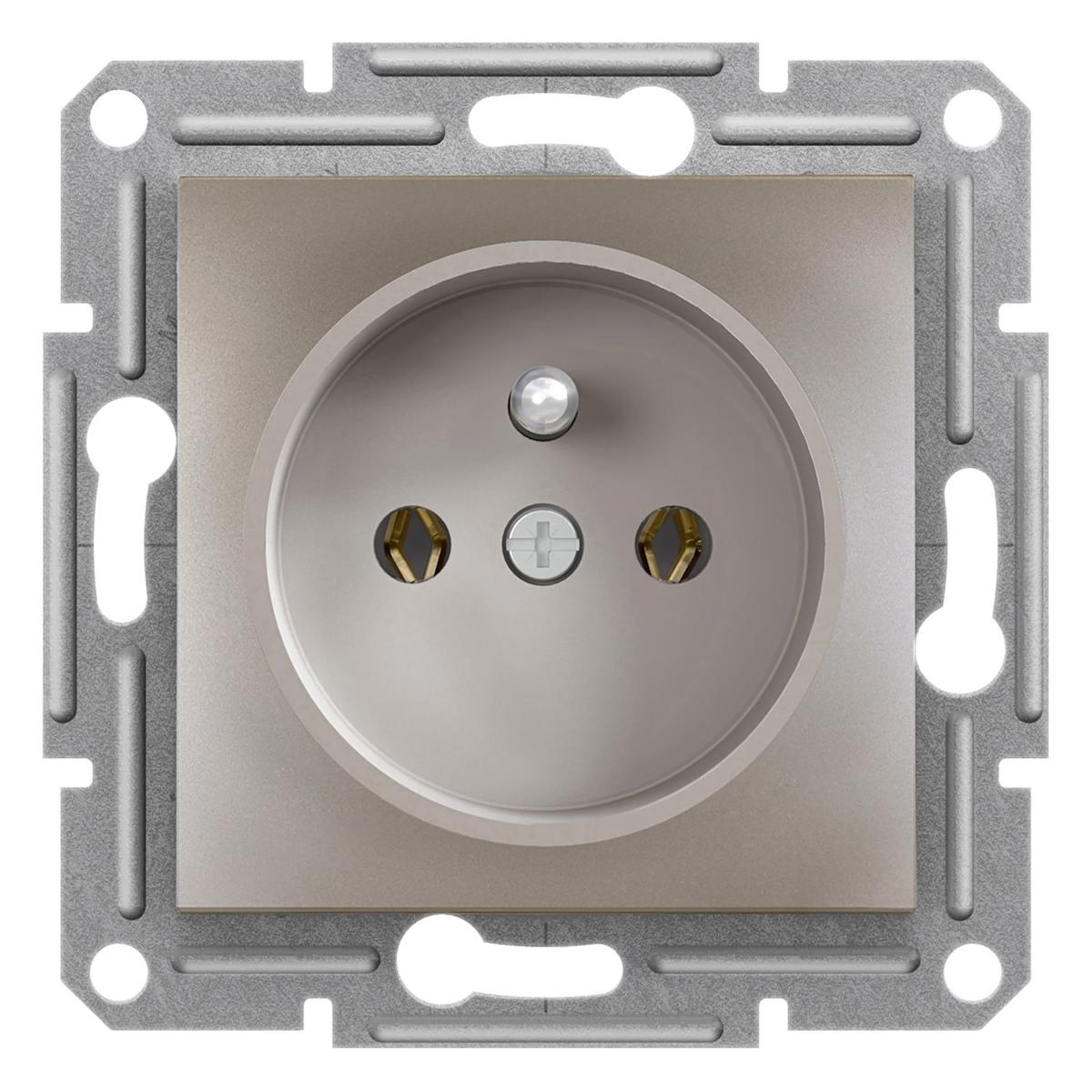 Schneider Asfora Plus EPH2800169 Çerçevesiz Sıva Altı Tekli Priz Bronz
