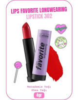 Callista Favorite Longwearing Planet Red 302 Kalıcı Saten Krem Lipstick Ruj